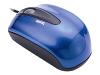 BenQ Mini Optical Mouse N300 - Mouse - optical - 3 button(s) - wired - PS/2, USB - blue