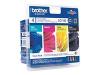 Brother LC1100 Value Pack - Print cartridge - 1 x black, yellow, cyan, magenta